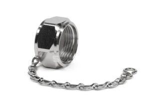 SPINNER Schutzkappe mit Kette für UHF- und N-Buchse